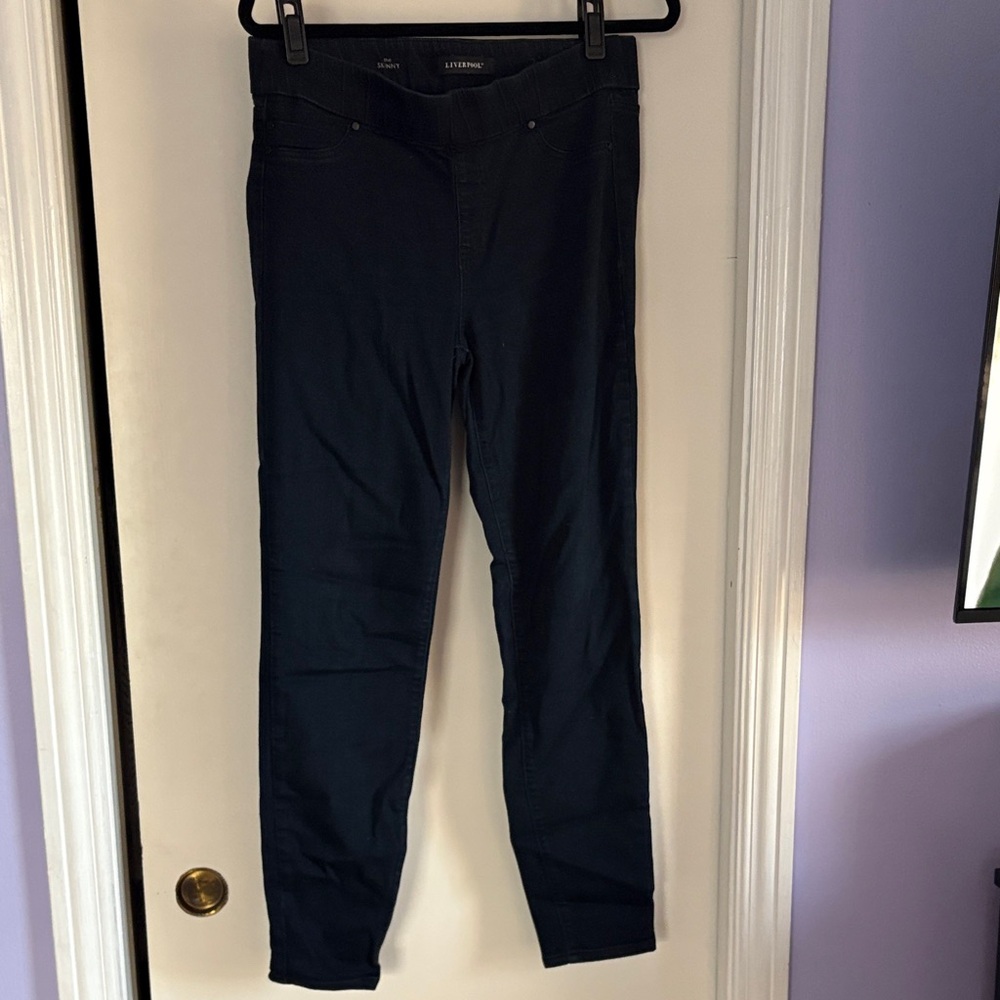 Liverpool Dark Blue Skinny Stretchy Jeans